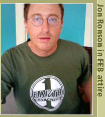 Jon Ronson in FEB t-shirt